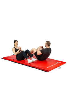 GYMNASTIKMATRATZE KLAPPBAR 2400x1200 MM ROT HMS PREMIUM 2
