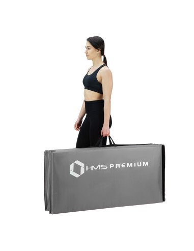 GYMNASTIKMATRATZE KLAPPBAR 2400x1200 MM GRAU HMS PREMIUM