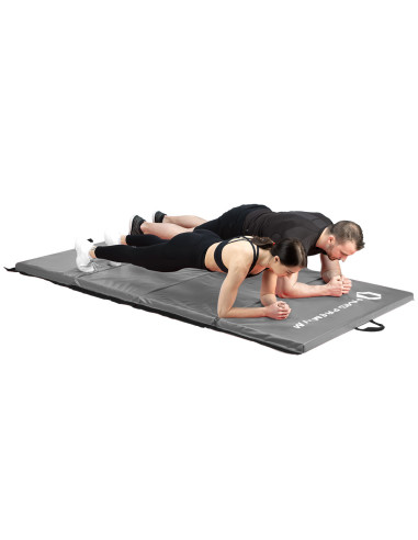 GYMNASTIKMATRATZE KLAPPBAR 2400x1200 MM GRAU HMS PREMIUM