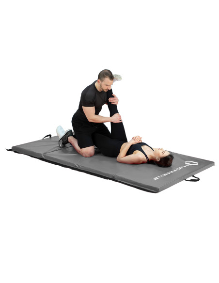 GYMNASTIKMATRATZE KLAPPBAR 2400x1200 MM GRAU HMS PREMIUM