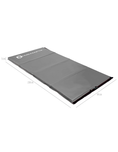 GYMNASTIKMATRATZE KLAPPBAR 2400x1200 MM GRAU HMS PREMIUM