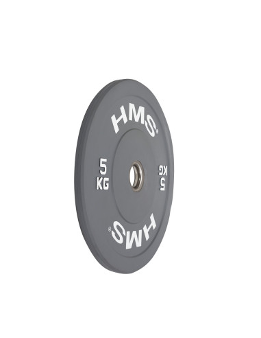 GRAY OLYMPISCHE HANTELSCHEIBE BUMPER 5 KG HMS