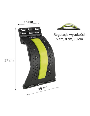 GRÜN RÜCKENSTRECKER MIT MAGNETEN HMS