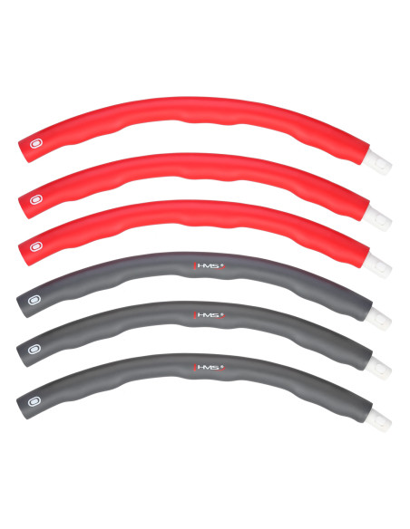 RED-GREY HULA HOOP REIFEN 1,2 KG 100 CM HMS