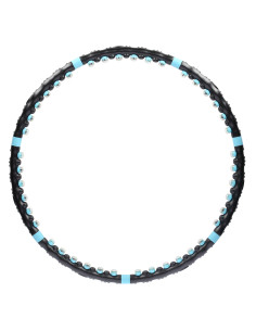 BLACK-BLUE HULA HOOP MASAGE-REIFEN MIT MAGNETEN 98 CM HMS