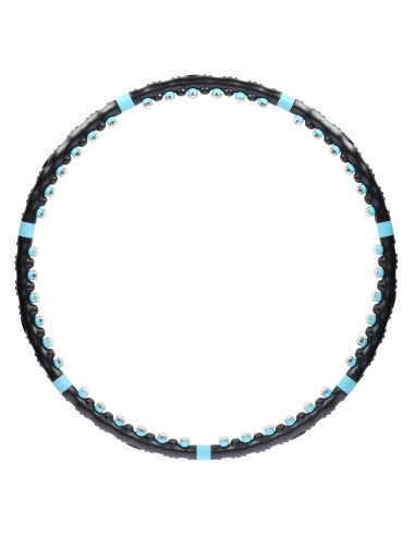 BLACK-BLUE HULA HOOP MASAGE-REIFEN MIT MAGNETEN 98 CM HMS
