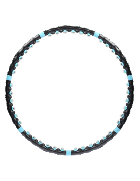 BLACK-BLUE HULA HOOP MASAGE-REIFEN MIT MAGNETEN 98 CM HMS