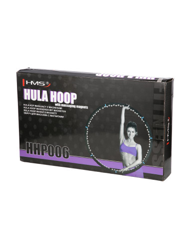 BLACK-BLUE HULA HOOP MASAGE-REIFEN MIT MAGNETEN 98 CM HMS