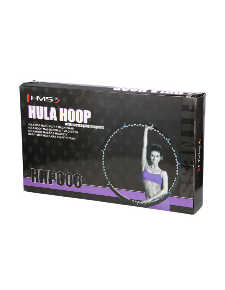BLACK-BLUE HULA HOOP MASAGE-REIFEN MIT MAGNETEN 98 CM HMS