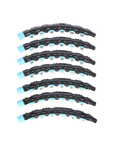 BLACK-BLUE HULA HOOP MASAGE-REIFEN MIT MAGNETEN 98 CM HMS