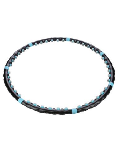BLACK-BLUE HULA HOOP MASAGE-REIFEN MIT MAGNETEN 98 CM HMS