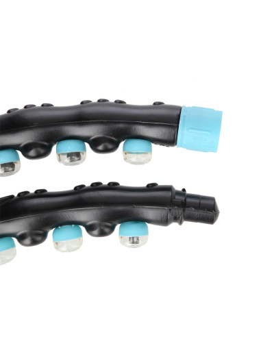 BLACK-BLUE HULA HOOP MASAGE-REIFEN MIT MAGNETEN 98 CM HMS