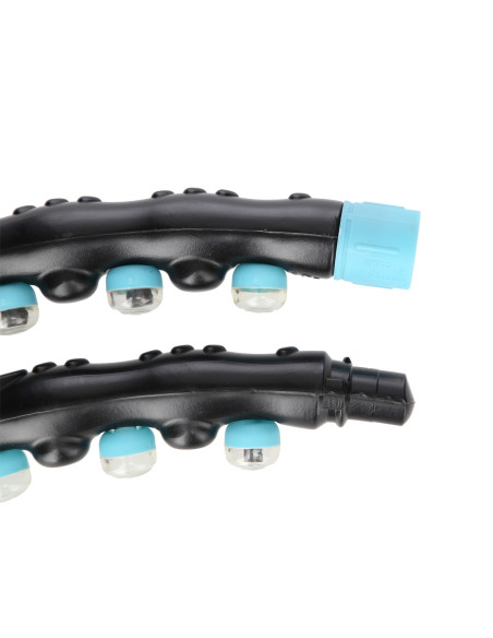 BLACK-BLUE HULA HOOP MASAGE-REIFEN MIT MAGNETEN 98 CM HMS
