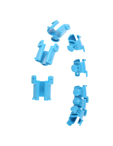 BLAU HULA-HOOP-REIFEN MIT MASSAGEPUNKTEN UND SCHWERKRAFTBALL HMS