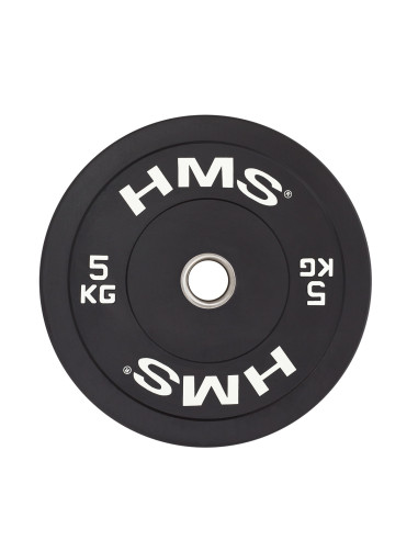 BLACK OLYMPISCHE HANTELSCHEIBE BUMPER 5 KG HMS