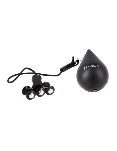 SCHWARZ HULA-HOOP-REIFEN MIT MASSAGEPUNKTEN UND SCHWERKRAFTBALL HMS