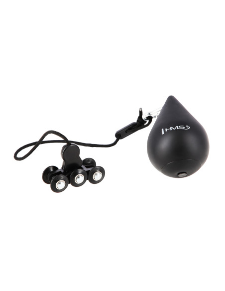 SCHWARZ HULA-HOOP-REIFEN MIT MASSAGEPUNKTEN UND SCHWERKRAFTBALL HMS