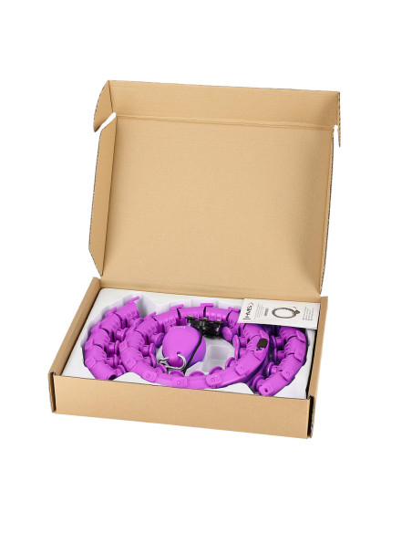 PLUS SIZE VIOLET HULA-HOOP-REIFEN MIT MASSAGEPUNKTEN UND SCHWERKRAFTBALL HMS