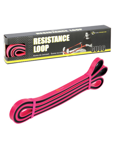 ROSA-SCHWARZ 13 x 5 x 2250 MM TRAININGSBAND HMS PREMIUM