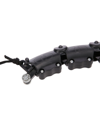 HULA-HOOP-REIFEN BLACK MIT MASSAGEPUNKTEN UND SCHWERKRAFTBALL HMS