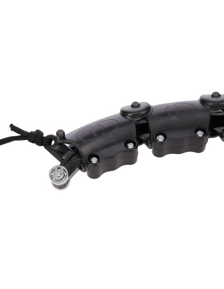 HULA-HOOP-REIFEN BLACK MIT MASSAGEPUNKTEN UND SCHWERKRAFTBALL HMS