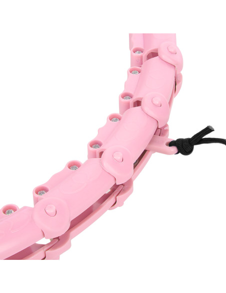 HULA-HOOP-REIFEN LIGHT PINK MIT MASSAGEPUNKTEN UND SCHWERKRAFTBALL HMS
