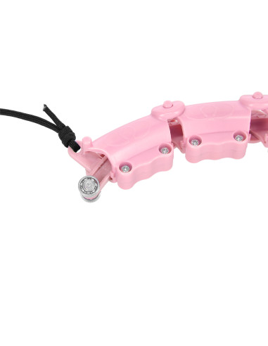 HULA-HOOP-REIFEN LIGHT PINK MIT MASSAGEPUNKTEN UND SCHWERKRAFTBALL HMS