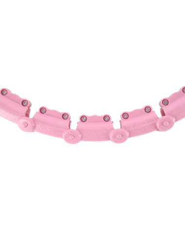 HULA-HOOP-REIFEN LIGHT PINK MIT MASSAGEPUNKTEN UND SCHWERKRAFTBALL HMS