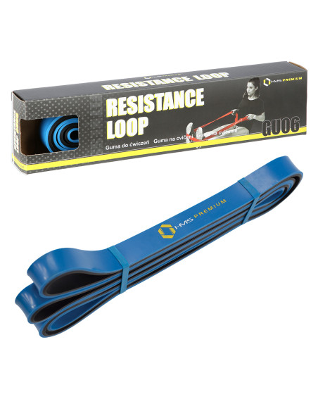 BLAU-SCHWARZ 21 x 5 x 2250 MM TRAININGSBAND HMS PREMIUM