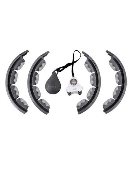 BLACK HULA-HOOP-REIFEN MIT MASSAGEPUNKTEN UND SCHWERKRAFTBALL + ZÄHLER HMS