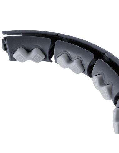 BLACK HULA-HOOP-REIFEN MIT MASSAGEPUNKTEN UND SCHWERKRAFTBALL + ZÄHLER HMS