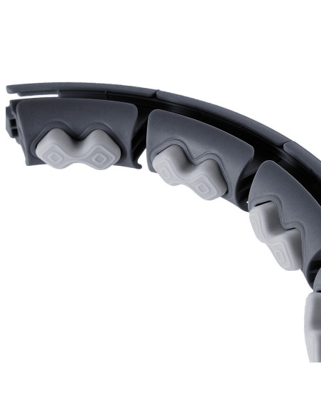 BLACK HULA-HOOP-REIFEN MIT MASSAGEPUNKTEN UND SCHWERKRAFTBALL + ZÄHLER HMS