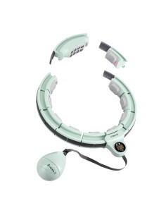 HULA-HOOP-REIFEN GREEN MIT MASSAGEPUNKTEN UND SCHWERKRAFTBALL + ZÄHLER HMS