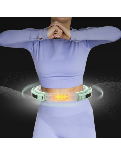 HULA-HOOP-REIFEN GREEN MIT MASSAGEPUNKTEN UND SCHWERKRAFTBALL + ZÄHLER HMS 2