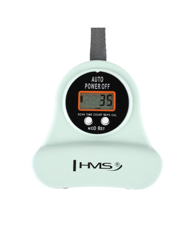 HULA-HOOP-REIFEN GREEN MIT MASSAGEPUNKTEN UND SCHWERKRAFTBALL + ZÄHLER HMS