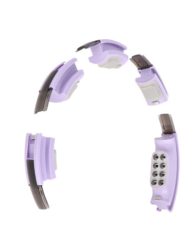 HULA-HOOP-REIFEN VIOLET MIT MASSAGEPUNKTEN UND SCHWERKRAFTBALL + ZÄHLER HMS