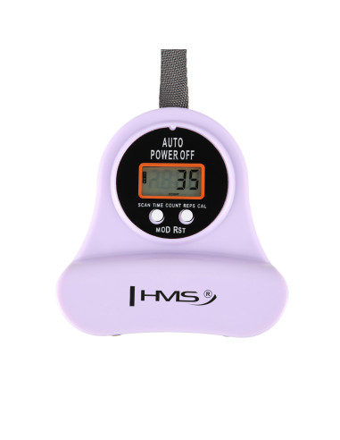 HULA-HOOP-REIFEN VIOLET MIT MASSAGEPUNKTEN UND SCHWERKRAFTBALL + ZÄHLER HMS