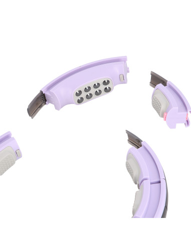 HULA-HOOP-REIFEN VIOLET MIT MASSAGEPUNKTEN UND SCHWERKRAFTBALL + ZÄHLER HMS