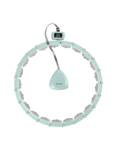 HULA-HOOP-REIFEN GREEN MIT MAGNETEN UND SCHWERKRAFTBALL + ZÄHLER HMS