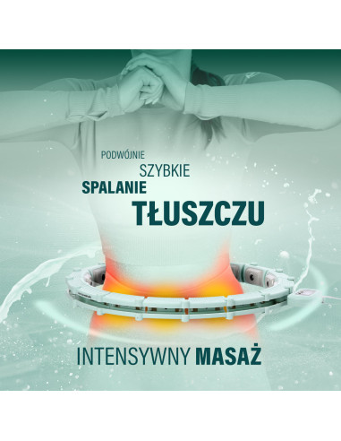 HULA-HOOP-REIFEN GREEN MIT MAGNETEN UND SCHWERKRAFTBALL + ZÄHLER HMS