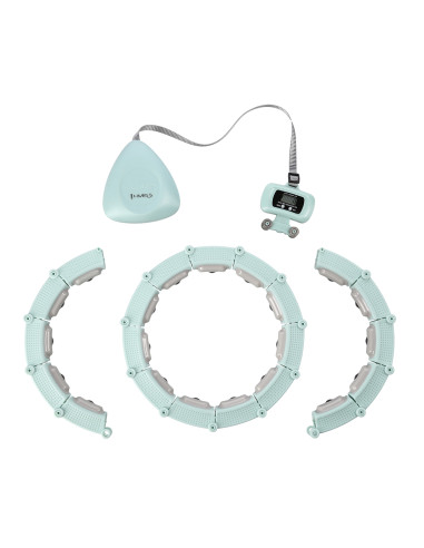 HULA-HOOP-REIFEN GREEN MIT MAGNETEN UND SCHWERKRAFTBALL + ZÄHLER HMS