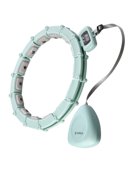 HULA-HOOP-REIFEN GREEN MIT MAGNETEN UND SCHWERKRAFTBALL + ZÄHLER HMS