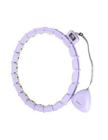 HULA-HOOP-REIFEN VIOLET MIT MAGNETEN UND SCHWERKRAFTBALL + ZÄHLER HMS