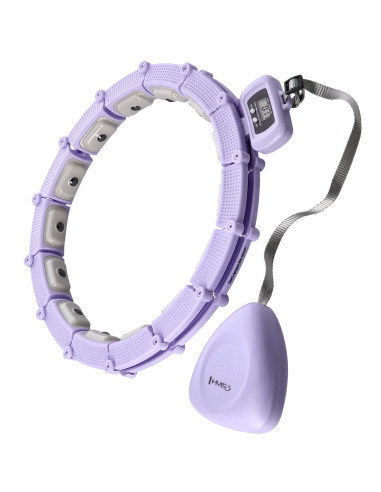 HULA-HOOP-REIFEN VIOLET MIT MAGNETEN UND SCHWERKRAFTBALL + ZÄHLER HMS