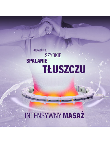 HULA-HOOP-REIFEN VIOLET MIT MAGNETEN UND SCHWERKRAFTBALL + ZÄHLER HMS