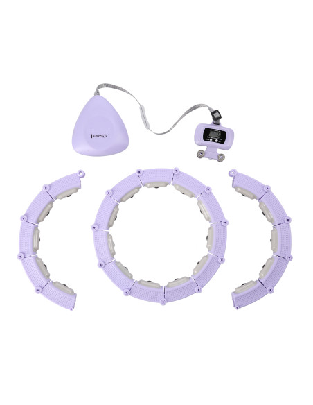 HULA-HOOP-REIFEN VIOLET MIT MAGNETEN UND SCHWERKRAFTBALL + ZÄHLER HMS
