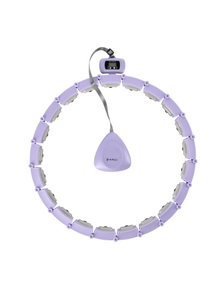 HULA-HOOP-REIFEN VIOLET MIT MAGNETEN UND SCHWERKRAFTBALL + ZÄHLER HMS