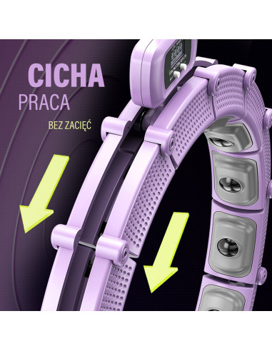 HULA-HOOP-REIFEN VIOLET MIT MAGNETEN UND SCHWERKRAFTBALL + ZÄHLER HMS