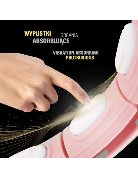 HULA-HOOP-REIFEN PINK MIT MAGNETEN UND SCHWERKRAFTBALL + ZÄHLER HMS