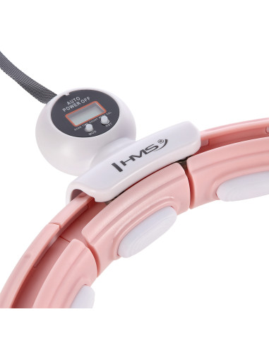 HULA-HOOP-REIFEN PINK MIT MAGNETEN UND SCHWERKRAFTBALL + ZÄHLER HMS